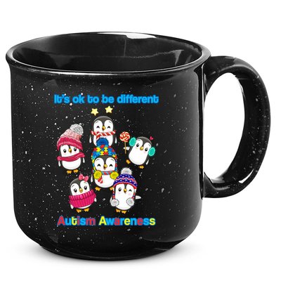 It's Ok To Be Different Penguins Autism 15oz Campfire Ceramic Mug