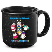 It's Ok To Be Different Penguins Autism 15oz Campfire Ceramic Mug