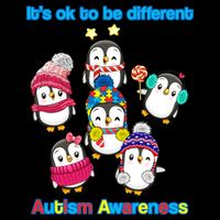 It's Ok To Be Different Penguins Autism Wool Snapback Cap