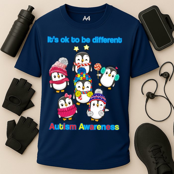 It's Ok To Be Different Penguins Autism Performance Shirt