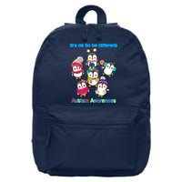 It's Ok To Be Different Penguins Autism 16 in Basic Backpack