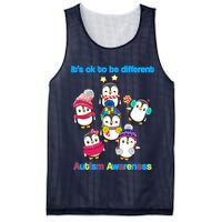 It's Ok To Be Different Penguins Autism Mesh Reversible Basketball Jersey Tank