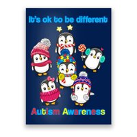 It's Ok To Be Different Penguins Autism Poster