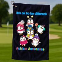 It's Ok To Be Different Penguins Autism Golf Towel