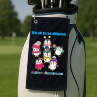 It's Ok To Be Different Penguins Autism Golf Towel