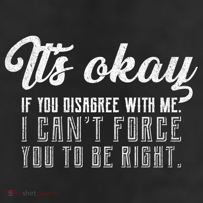 It's Okay Disagree With Me Funny Meme 11oz C Handle Ceramic Mug