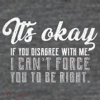It's Okay Disagree With Me Funny Meme Poster