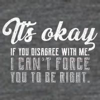 It's Okay Disagree With Me Funny Meme Premium T-Shirt