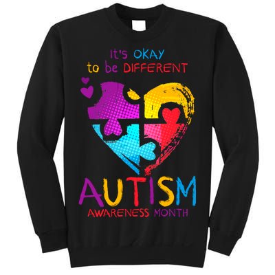 It's Okay To Be Different Autism Awareness Month Sweatshirt