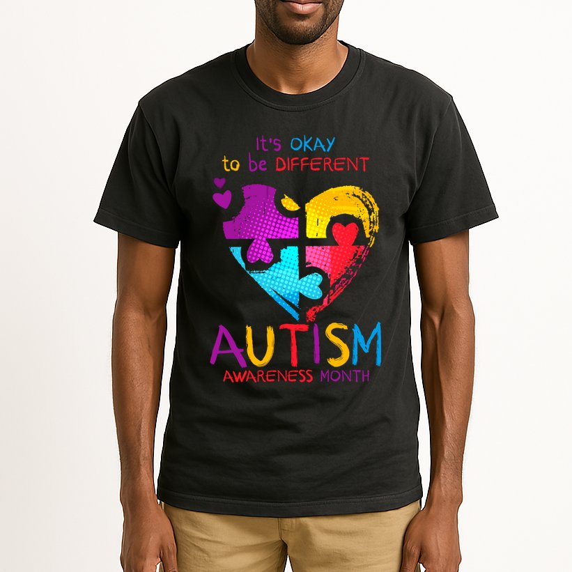 It's Okay To Be Different Autism Awareness Month Tall T-Shirt