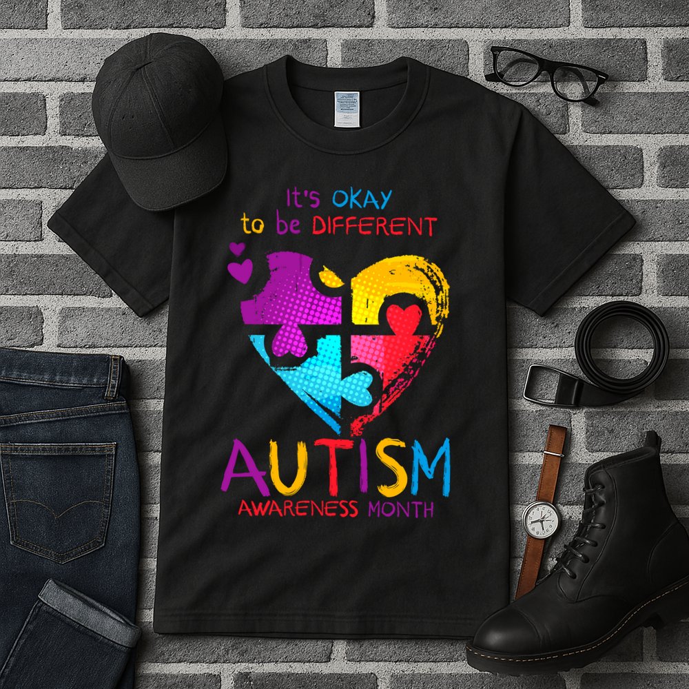 It's Okay To Be Different Autism Awareness Month Tall T-Shirt