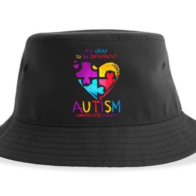 It's Okay To Be Different Autism Awareness Month Sustainable Bucket Hat