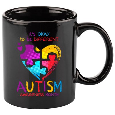 It's Okay To Be Different Autism Awareness Month 11oz C Handle Ceramic Mug