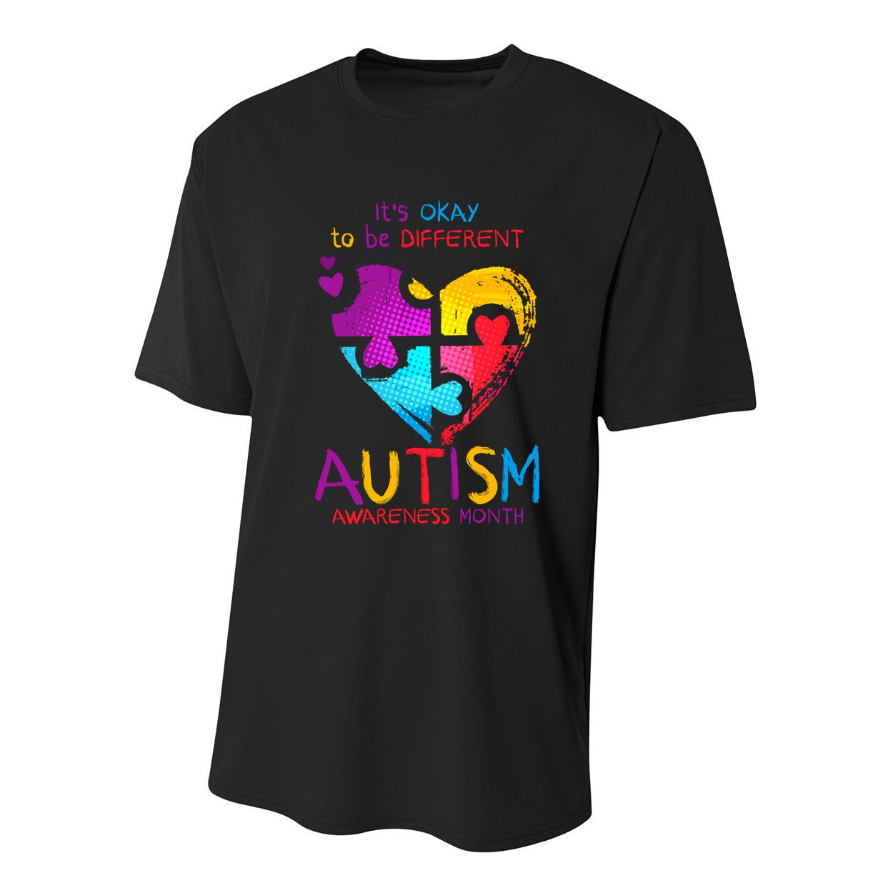 It's Okay To Be Different Autism Awareness Month Youth Performance Sprint T-Shirt