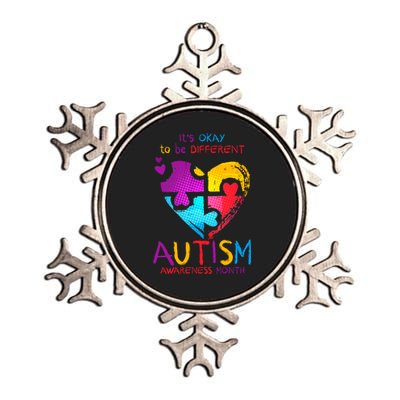 It's Okay To Be Different Autism Awareness Month Metallic Star Ornament