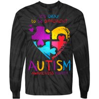 It's Okay To Be Different Autism Awareness Month Tie-Dye Long Sleeve Shirt