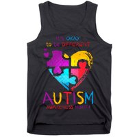 It's Okay To Be Different Autism Awareness Month Tank Top