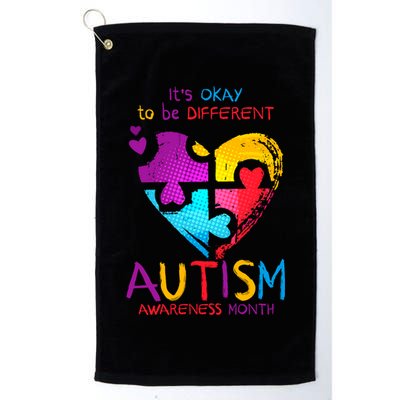 It's Okay To Be Different Autism Awareness Month Golf Towel