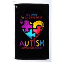 It's Okay To Be Different Autism Awareness Month Golf Towel