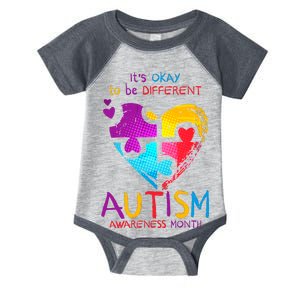 It's Okay To Be Different Autism Awareness Month Infant Baby Jersey Bodysuit