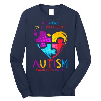 It's Okay To Be Different Autism Awareness Month1 Long Sleeve Shirt