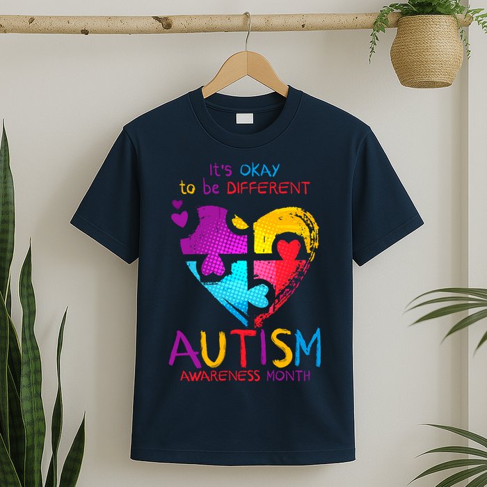 It's Okay To Be Different Autism Awareness Month1 T-Shirt