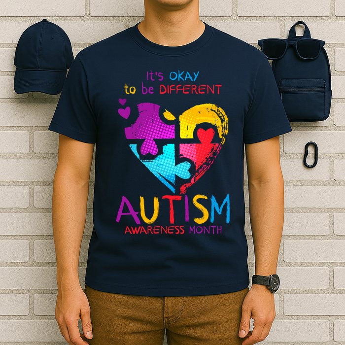 It's Okay To Be Different Autism Awareness Month1 T-Shirt