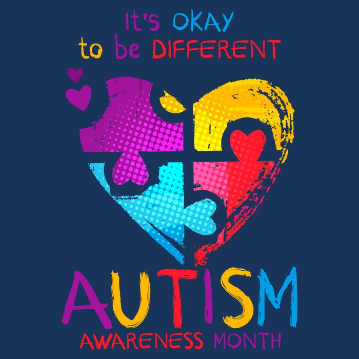 It's Okay To Be Different Autism Awareness Month1 7-Panel Snapback Hat