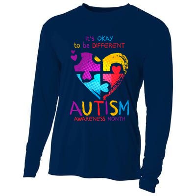 It's Okay To Be Different Autism Awareness Month1 Cooling Performance Long Sleeve Crew