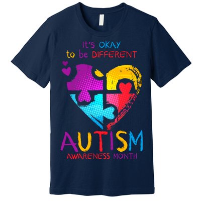 It's Okay To Be Different Autism Awareness Month1 Premium T-Shirt