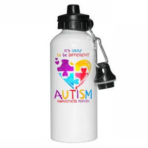 It's Okay To Be Different Autism Awareness Month1 Aluminum Water Bottle