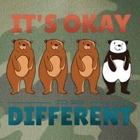 It's Okay To Be Different Bears Legacy Tie Dye Trucker Hat