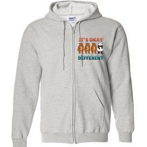 It's Okay To Be Different Bears Full Zip Hoodie