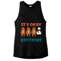 It's Okay To Be Different Bears Ladies PosiCharge Tri-Blend Wicking Tank