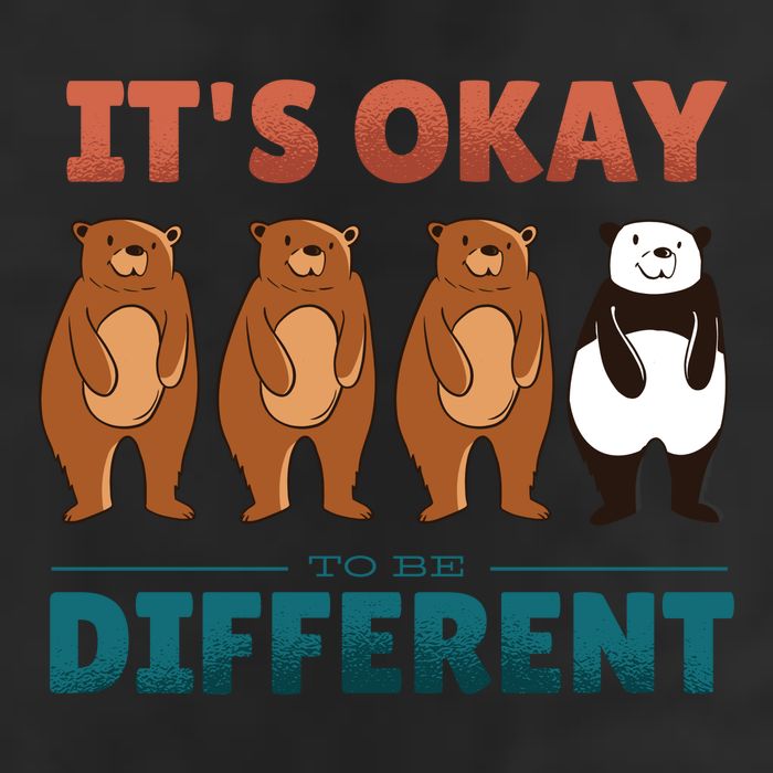 It's Okay To Be Different Bears Cool Comfort Performance Bucket Hat