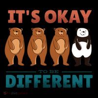 It's Okay To Be Different Bears Button