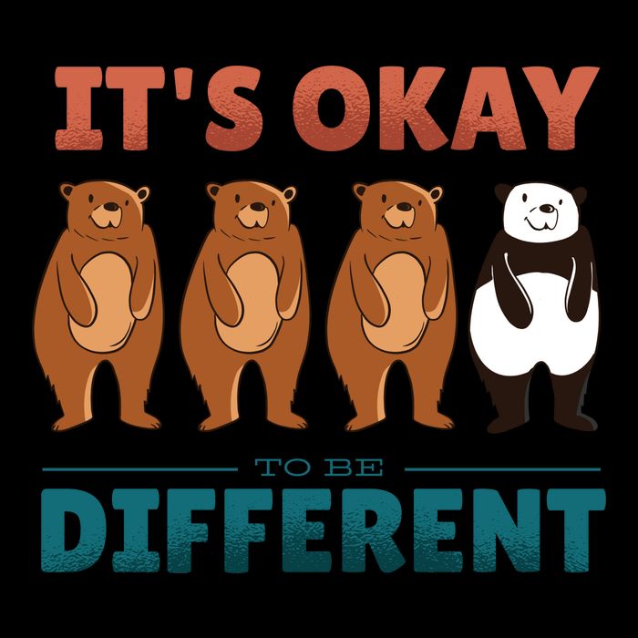 It's Okay To Be Different Bears Bucket Hat