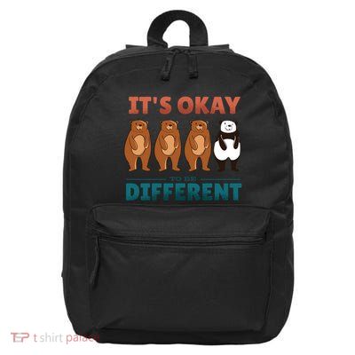 It's Okay To Be Different Bears 16 in Basic Backpack