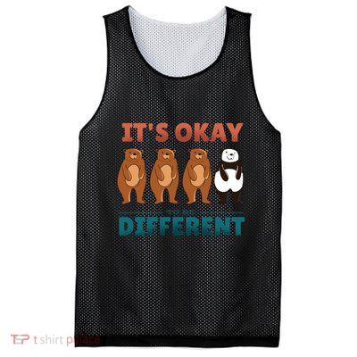 It's Okay To Be Different Bears Mesh Reversible Basketball Jersey Tank