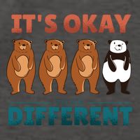 It's Okay To Be Different Bears Vector Backpack