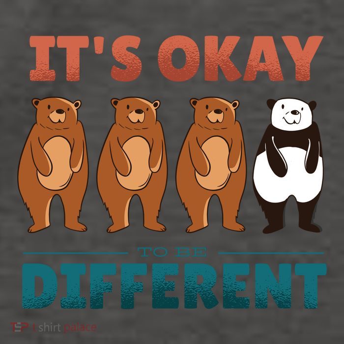 It's Okay To Be Different Bears Vector Backpack