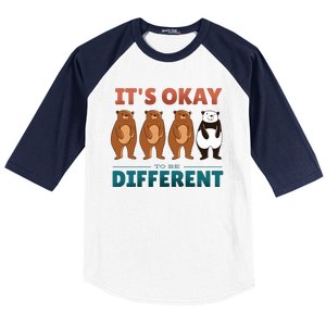 It's Okay To Be Different Bears Baseball Sleeve Shirt