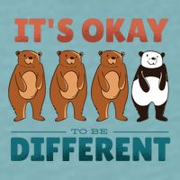 It's Okay To Be Different Bears Sueded Cloud Jersey T-Shirt
