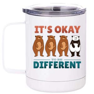 It's Okay To Be Different Bears 12 oz Stainless Steel Tumbler Cup