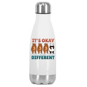 It's Okay To Be Different Bears Stainless Steel Insulated Water Bottle