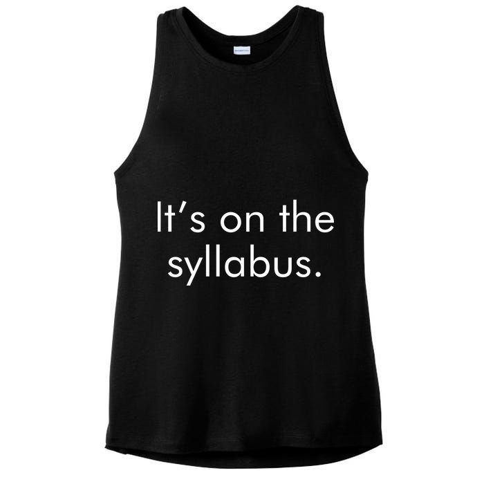 It's on the Syllabus. Ladies PosiCharge Tri-Blend Wicking Tank