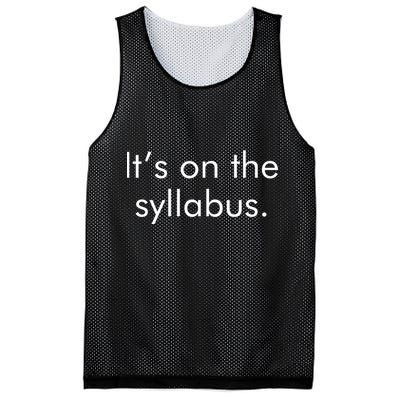 It's on the Syllabus. Mesh Reversible Basketball Jersey Tank
