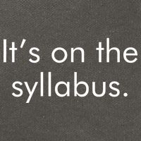 It's on the Syllabus. Cotton Canvas Backpack