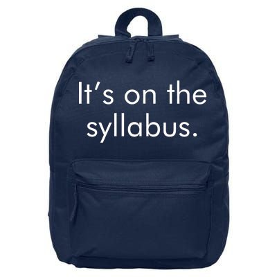 It's on the Syllabus. 16 in Basic Backpack