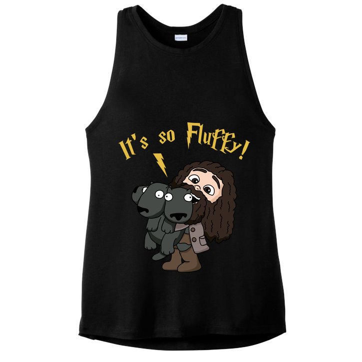 It's So Fluffy Funny Magical Wizard Ladies PosiCharge Tri-Blend Wicking Tank